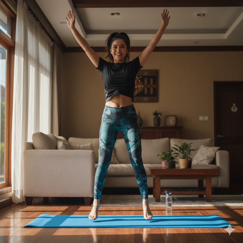 Jumping Jack Gerakan HIIT Cardio Untuk Pemula di rumah